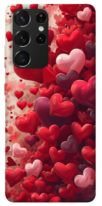Чохол на Samsung Galaxy S21 Ultra Many hearts фото 1 з 1