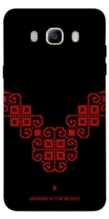 Чохол на Samsung J710F Galaxy J7 (2016) Чорно-червона вишиванка фото 1 з 1