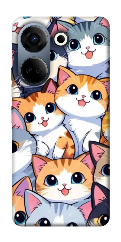 Чехол на TECNO Camon 20 Pro (CK7n) Cute Cat v2 фото 1 из 1