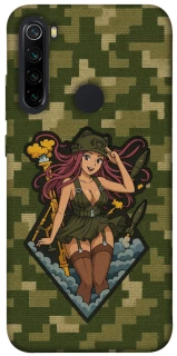 Чохол на Xiaomi Redmi Note 8 Military Waifu фото 1 з 1