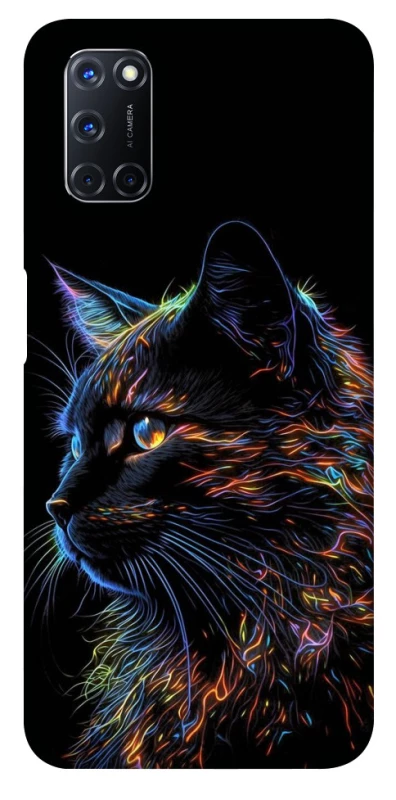 Чохол на Oppo A52 / A72 / A92 Чорний кіт фото 1 з 1