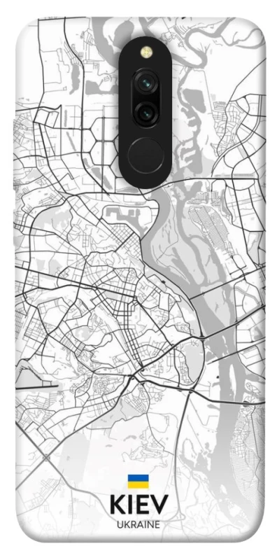 Чехол на Xiaomi Redmi 8 Kiev white map фото 1 из 1