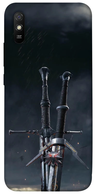 Чехол на Xiaomi Redmi 9A Мечи Ведьмака фото 1 из 1