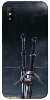 Чехол на Xiaomi Redmi 9A Мечи Ведьмака фото 1 из 1