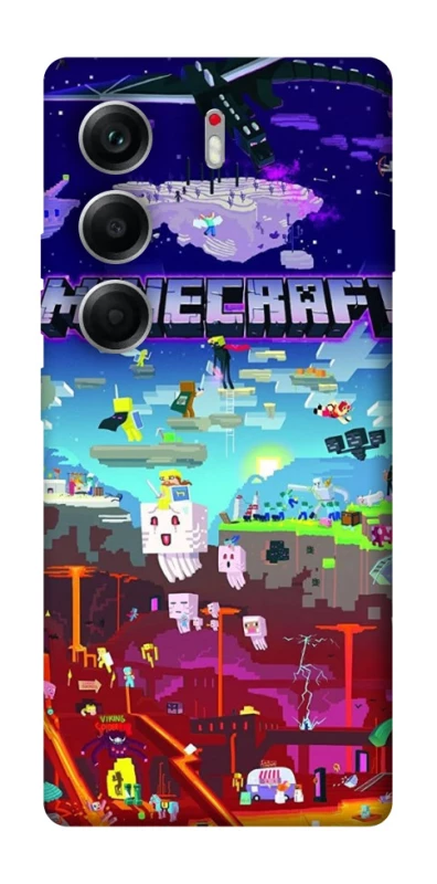 Чохол на Tecno Camon 40 Minecraft world фото 1 з 1