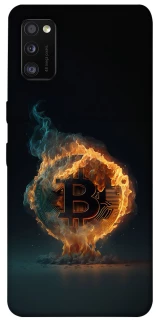 Чохол на Samsung Galaxy A41 Fire Bitcoin фото 1 з 1
