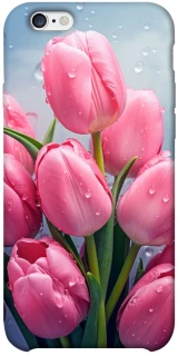 Чехол на Apple iPhone 6/6s plus (5.5") Розовые тюльпаны фото 1 из 1