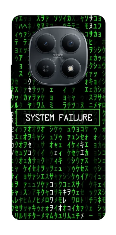 Чехол на Xiaomi Redmi Note 15 4G/5G (EU) Matrix system failure фото 1 из 1