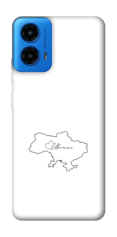 Чохол на Motorola Moto G45 Ukraine map фото 1 з 1