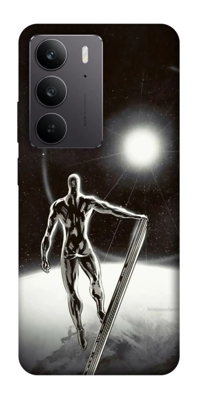 Чехол на Realme C75 Серебряный сёрфер фото 1 из 1