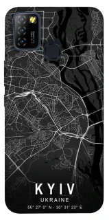 Чехол на Infinix Hot 10 Lite Kyiv map фото 1 из 1