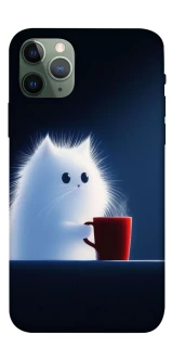 Чехол на Apple iPhone 11 Pro (5.8") Чехол кот с кофе фото 1 из 1