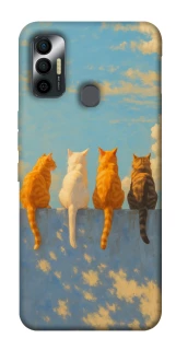 Чохол на TECNO Spark 7 cats on wall фото 1 Чохол на TECNO Spark 7 cats on wall фото 1 з 1