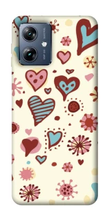 Чохол на Motorola Moto G54 Power Pretty hearts фото 1 з 1