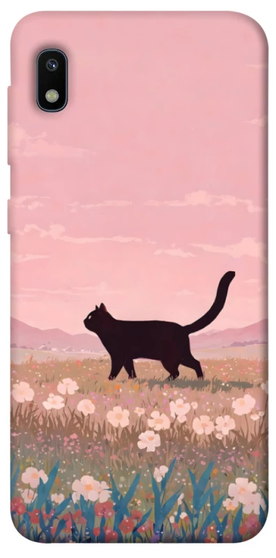 Чохол на Samsung Galaxy A10 (A105F) cat on a field фото 1 з 1