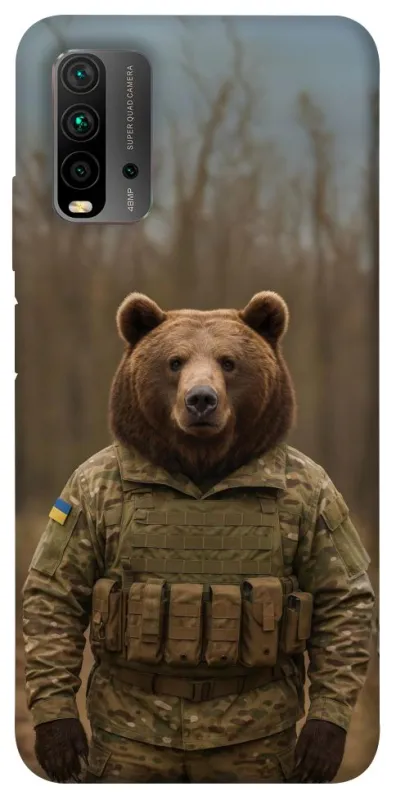 Чехол на Xiaomi Redmi 9T Медведь защитник фото 1 из 1