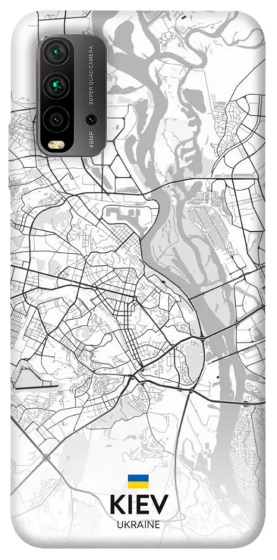 Чохол на Xiaomi Redmi 9T Kiev white map фото 1 з 1