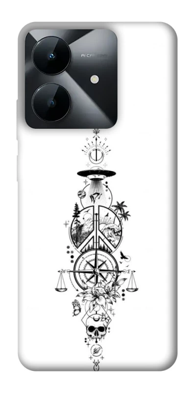 Чехол на Realme Note 60x Tattoo ver.7 фото 1 из 1