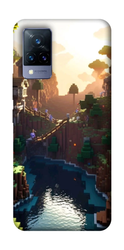 Чехол на Vivo V21 Minecraft sunset фото 1 из 1
