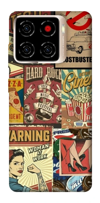 Чохол на ZTE Blade A56 Retro collage ver.2 фото 1 з 1