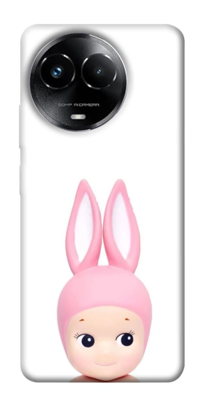 Чохол на Realme C67 4G Minimal Bunny Peek фото 1 з 1