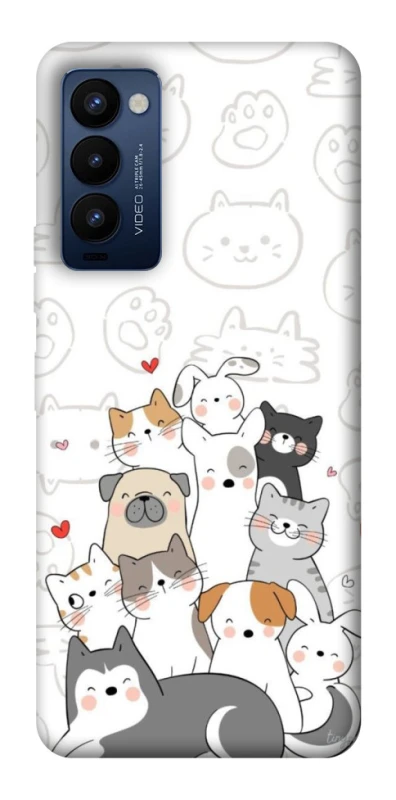 Чохол на TECNO Camon 18 Pro Funny Pets фото 1 з 1
