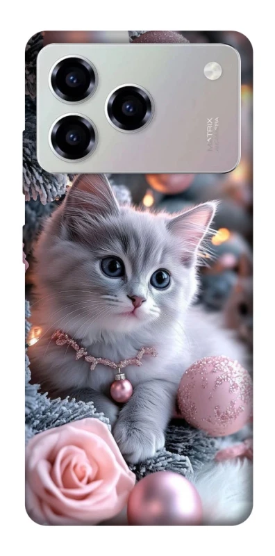 Чохол на ZTE Blade A76 Christmas Kitty фото 1 з 1