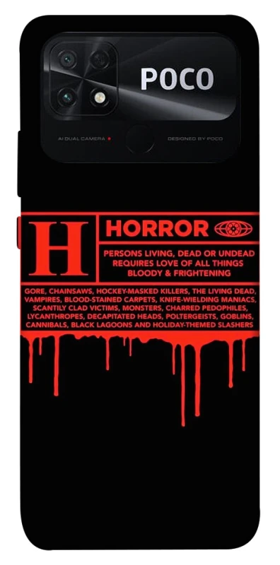 Чохол на Xiaomi Poco C40 Horror Halloween фото 1 з 1