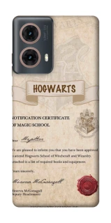Чехол на Motorola Moto G85 The Hogwarts acceptance letter фото 1 из 1