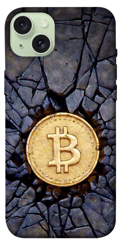 Чохол на Apple iPhone 15 Plus (6.7") Bitcoin cracks фото 1 з 1
