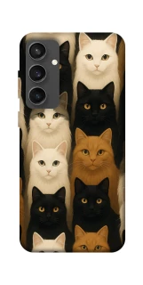 Чехол на Samsung Galaxy S24 FE Colorful Cat Collage фото 1 Чехол на Samsung Galaxy S24 FE Colorful Cat Collage фото 1 из 1