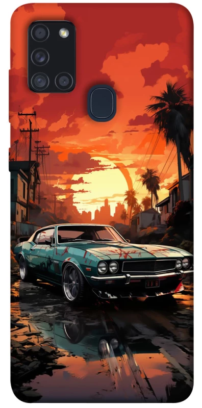 Чохол на Samsung Galaxy A21s Car at sunset фото 1 з 1