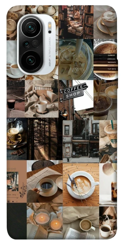 Чохол на Xiaomi Redmi K40 / K40 Pro / K40 Pro+ / Poco F3 Coffee collage ver.3 фото 1 з 1