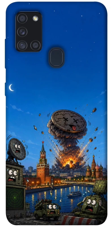 Чехол на Samsung Galaxy A21s Moscow never sleeps ver.8 фото 1 из 1