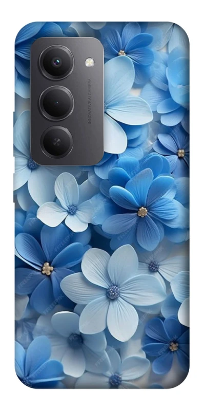 Чохол на Xiaomi Redmi 15 (EU) Сині квіти фото 1 з 1