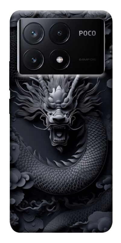 Чохол на Xiaomi Poco X6 black dragon фото 1 з 1