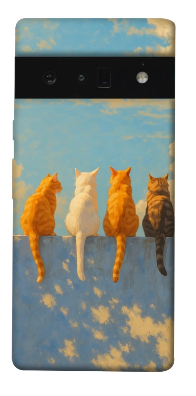 Чохол на Google Pixel 6 Pro cats on wall фото 1 з 1