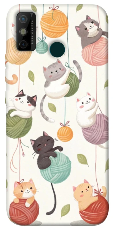 Чохол на TECNO Spark 6 Go Funny Kittens фото 1 з 1