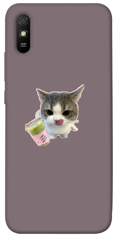 Чехол на Xiaomi Redmi 9A cat matcha фото 1 из 1