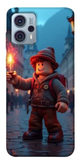 Чохол на Motorola Moto G23 Roblox Fire Logo Blue Flames фото 1 Чохол на Motorola Moto G23 Roblox Fire Logo Blue Flames фото 1 з 1
