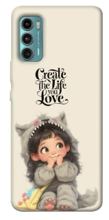 Чехол на Motorola Moto G60 Create the life you love фото 1 из 1