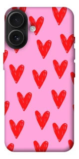 Чохол на Apple iPhone 17 (6.3") Red hearts 2 фото 1 з 1