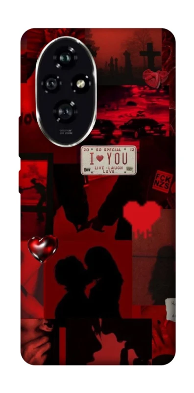 Чехол на Honor 200 Love collage ver.2 фото 1 из 1