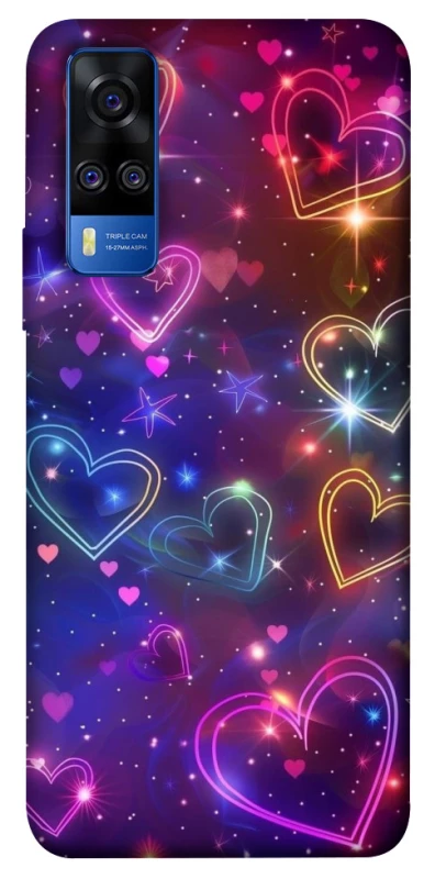 Чохол на Vivo Y51a Drawn hearts фото 1 з 1