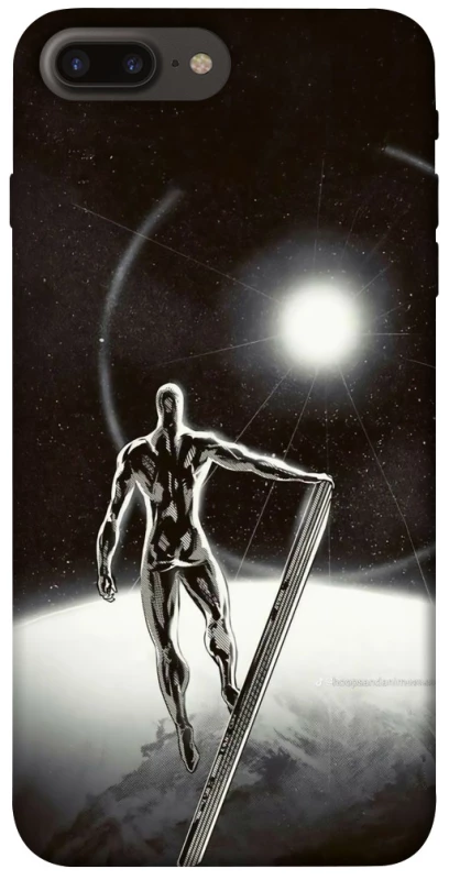 Чехол на Apple iPhone 7 plus / 8 plus Серебряный сёрфер фото 1 из 1