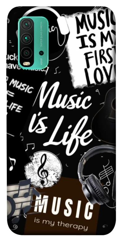 Чохол на Xiaomi Redmi Note 9 4G / Redmi 9 Power Music is Life фото 1 з 1
