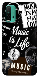 Чохол на Xiaomi Redmi Note 9 4G / Redmi 9 Power Music is Life фото 1 з 1