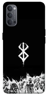 Чохол на Oppo Reno 4 Berserk skeletons фото 1 з 1