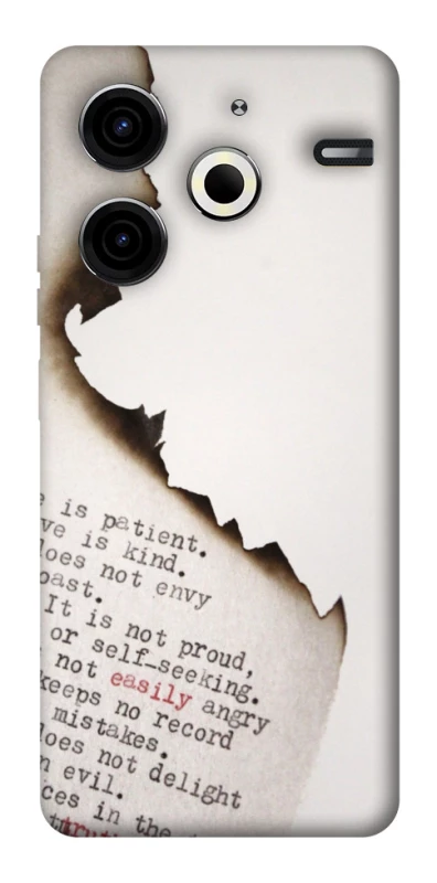 Чохол на TECNO Pova 6 Neo (LI6) Вірші фото 1 з 1