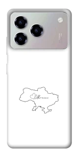 Чохол на ZTE Blade A76 Ukraine map фото 1 з 1
